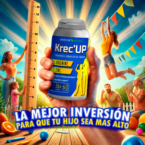 KRECE UP - SUPLEMENTO NATURAL DE CRECIMIENTO