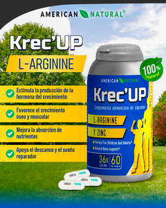 KRECE UP - SUPLEMENTO NATURAL DE CRECIMIENTO